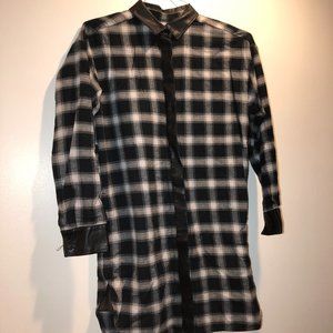 Plaid Pleather Tunic